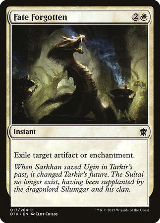 Fate Forgotten [Dragons of Tarkir] | Jomio and Rueliete's Cards and Comics