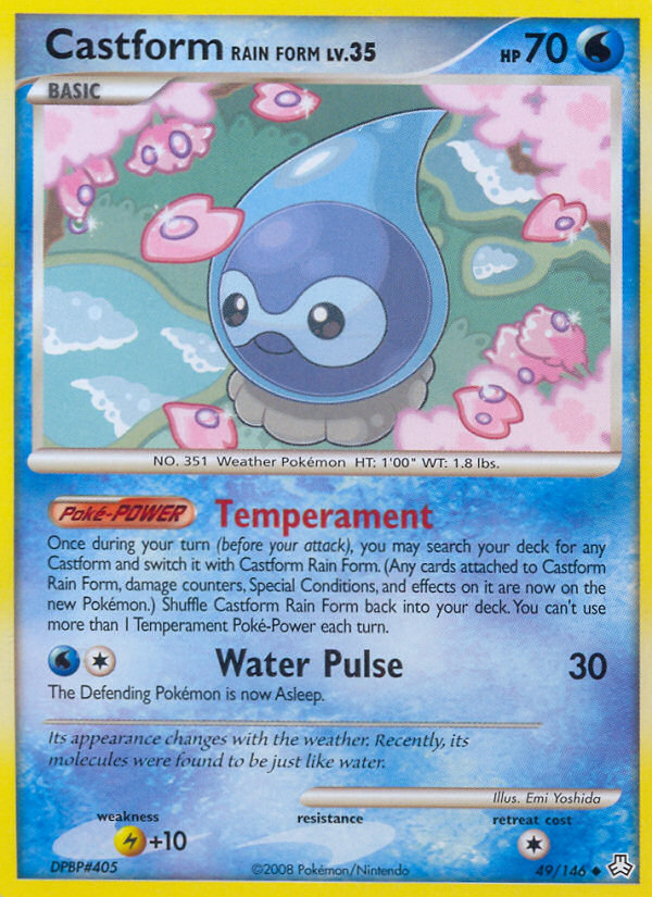 Castform Rain Form (49/146) [Diamond & Pearl: Legends Awakened] | Jomio and Rueliete's Cards and Comics