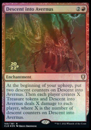 Descent into Avernus [Commander Legends: Battle for Baldur's Gate Prerelease Promos] | Jomio and Rueliete's Cards and Comics