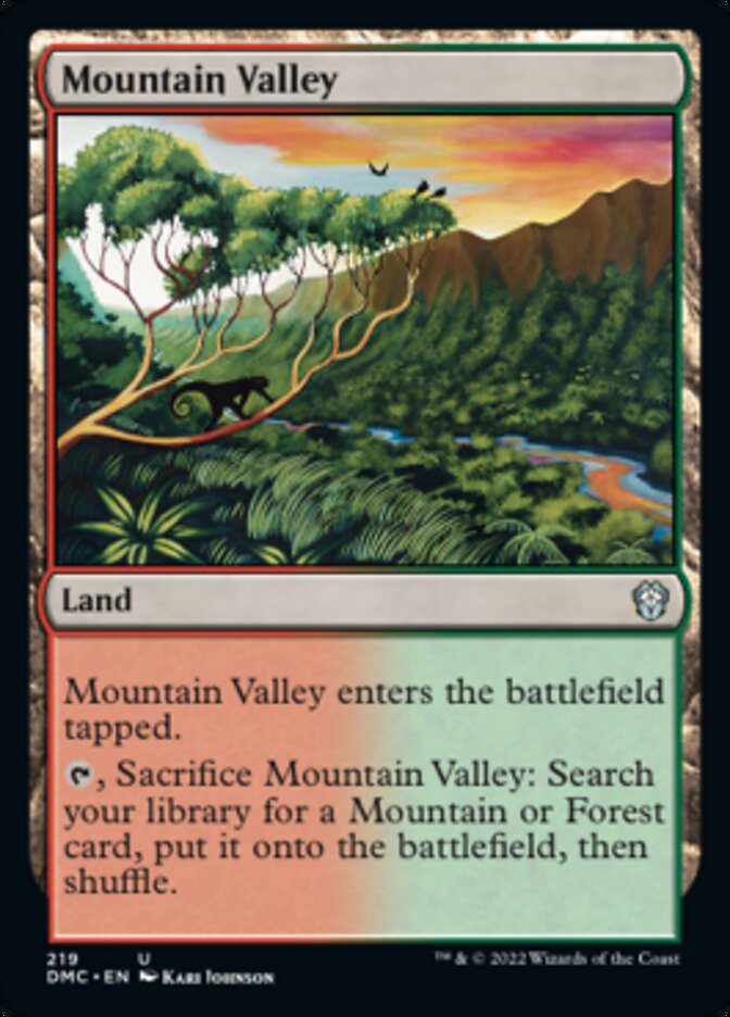 Mountain Valley [Dominaria United Commander] | Jomio and Rueliete's Cards and Comics