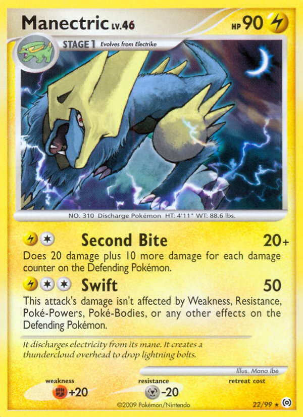 Manectric (22/99) [Platinum: Arceus] | Jomio and Rueliete's Cards and Comics
