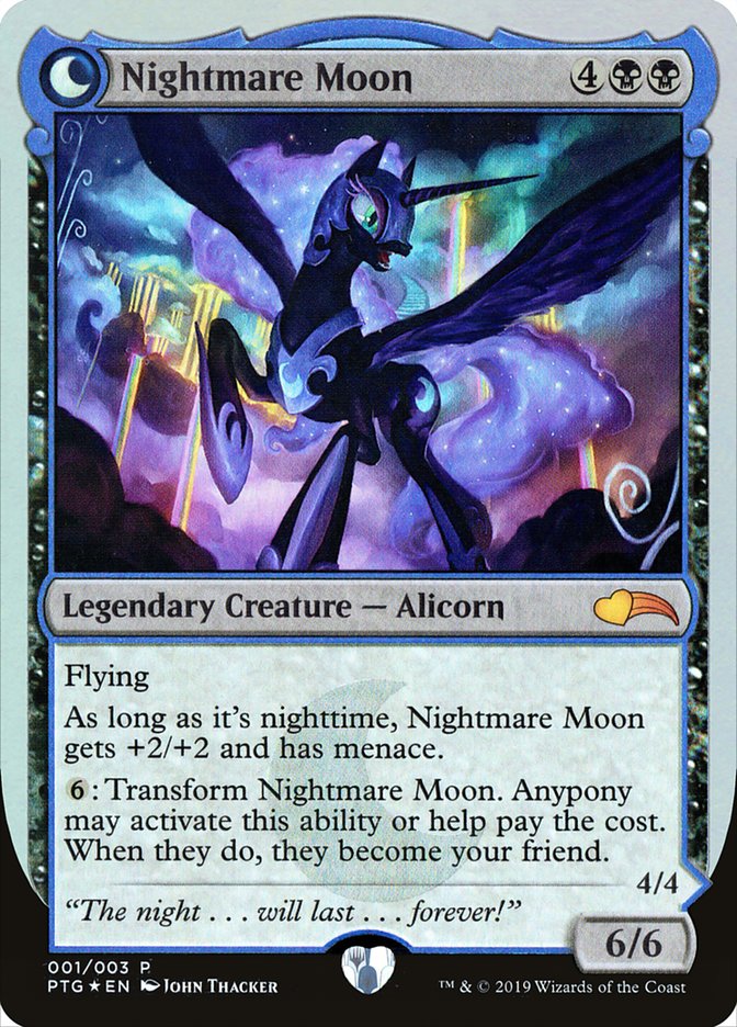 Nightmare Moon // Princess Luna [Ponies: The Galloping] | Jomio and Rueliete's Cards and Comics