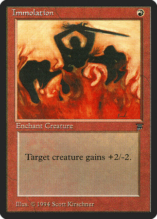 Immolation [Legends] | Jomio and Rueliete's Cards and Comics