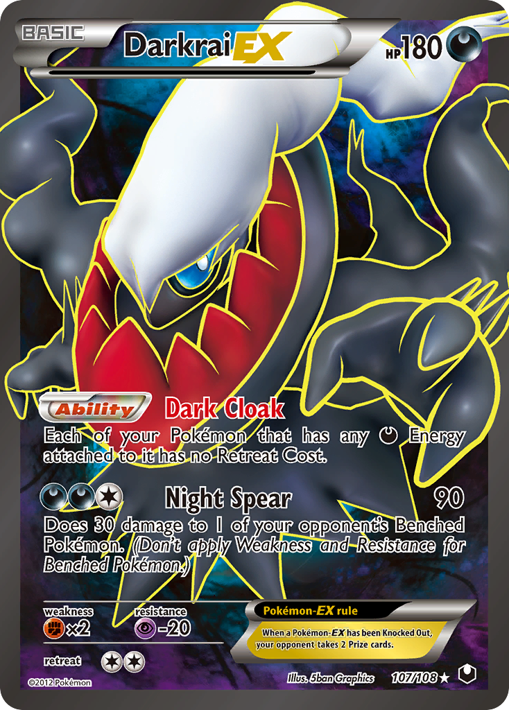 Darkrai EX (107/108) [Black & White: Dark Explorers] | Jomio and Rueliete's Cards and Comics
