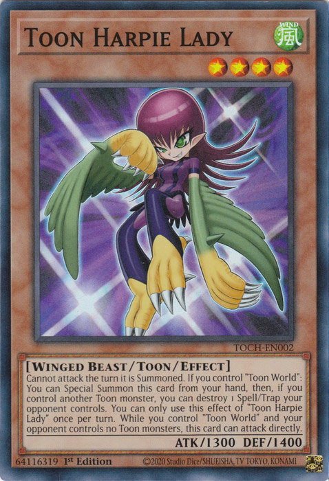 Toon Harpie Lady [TOCH-EN002] Super Rare | Jomio and Rueliete's Cards and Comics