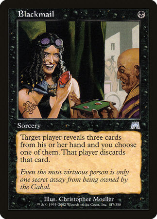 Blackmail [Onslaught] | Jomio and Rueliete's Cards and Comics