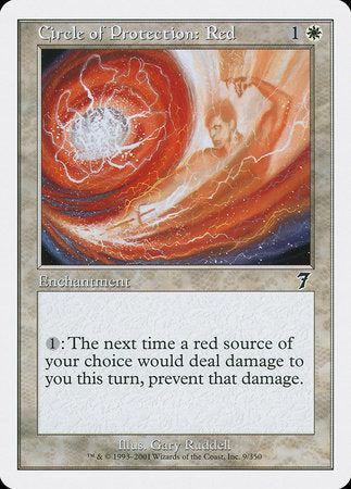 Circle of Protection: Red [Seventh Edition] | Jomio and Rueliete's Cards and Comics