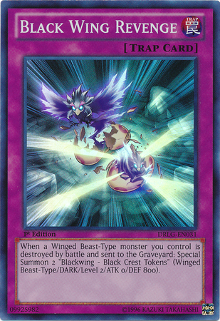 Black Wing Revenge [DRLG-EN031] Super Rare | Jomio and Rueliete's Cards and Comics