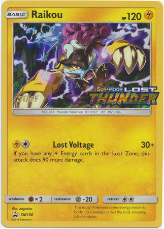 Raikou (SM150) (Staff Prerelease Promo) [Sun & Moon: Black Star Promos] | Jomio and Rueliete's Cards and Comics