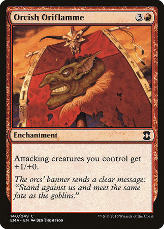 Orcish Oriflamme [Eternal Masters] | Jomio and Rueliete's Cards and Comics
