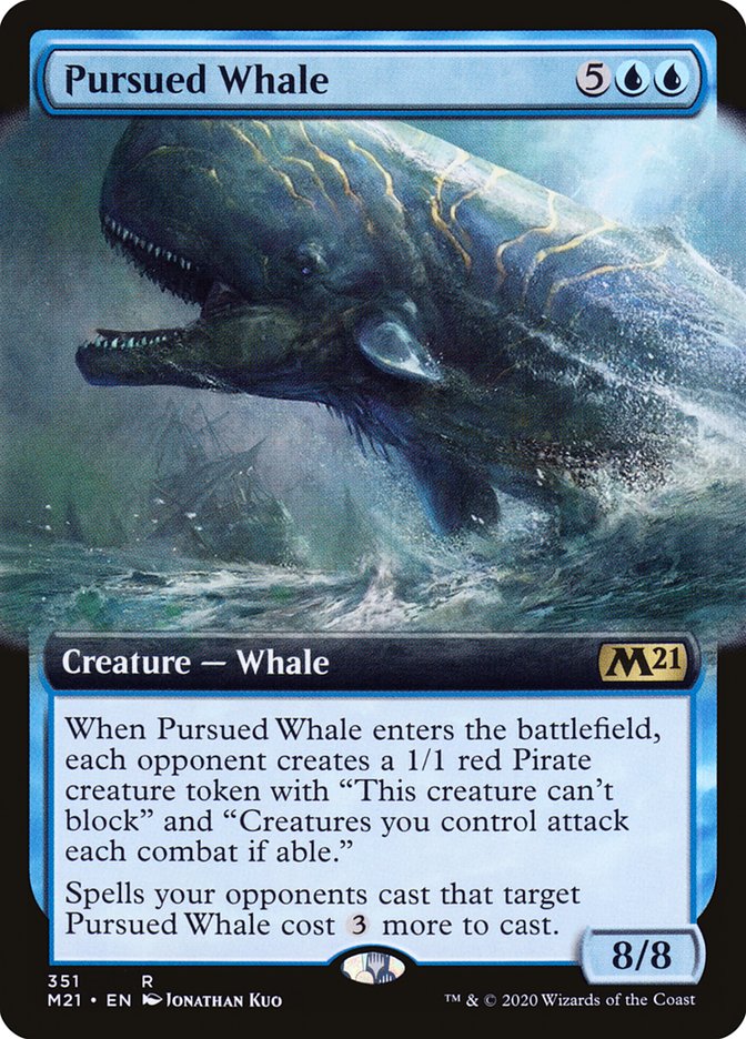 Pursued Whale (Extended Art) [Core Set 2021] | Jomio and Rueliete's Cards and Comics