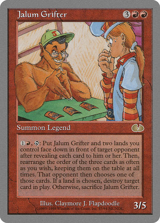 Jalum Grifter [Unglued] | Jomio and Rueliete's Cards and Comics