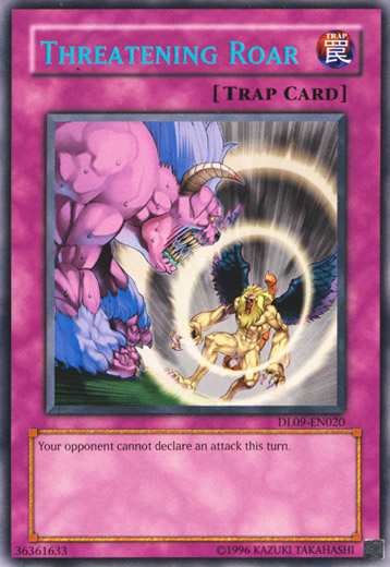 Threatening Roar (Blue) [DL09-EN020] Rare | Jomio and Rueliete's Cards and Comics