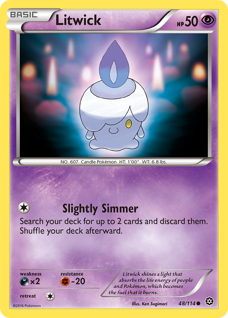 Litwick (48/114) [XY: Steam Siege] | Jomio and Rueliete's Cards and Comics