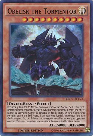Obelisk the Tormentor [MVP1-ENSV5] Ultra Rare | Jomio and Rueliete's Cards and Comics