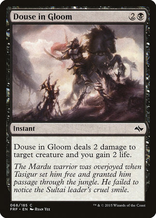 Douse in Gloom [Fate Reforged] | Jomio and Rueliete's Cards and Comics