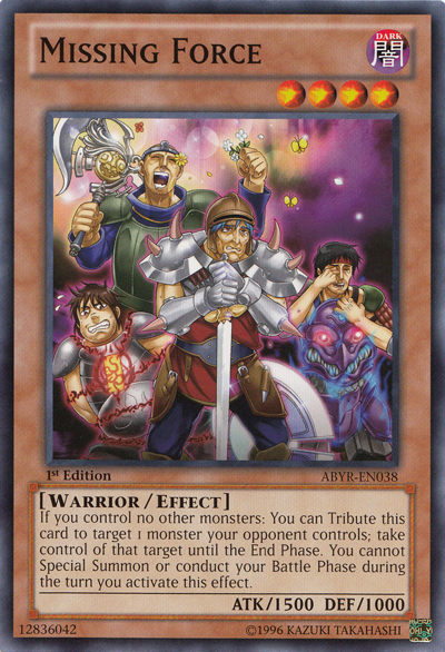 Missing Force [ABYR-EN038] Common | Jomio and Rueliete's Cards and Comics
