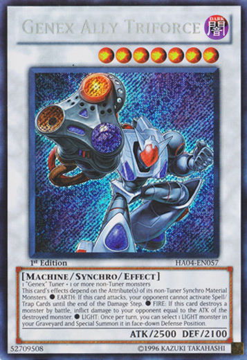 Genex Ally Triforce [HA04-EN057] Secret Rare | Jomio and Rueliete's Cards and Comics