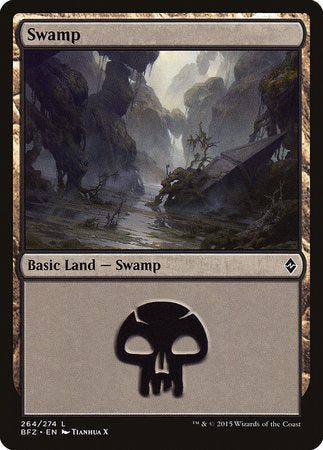 Swamp (264) [Battle for Zendikar] | Jomio and Rueliete's Cards and Comics