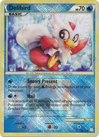 Delibird (39/123) (League Promo) [HeartGold & SoulSilver: Base Set] | Jomio and Rueliete's Cards and Comics