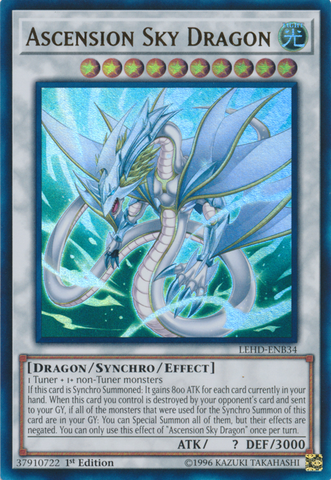 Ascension Sky Dragon [LEHD-ENB34] Ultra Rare | Jomio and Rueliete's Cards and Comics
