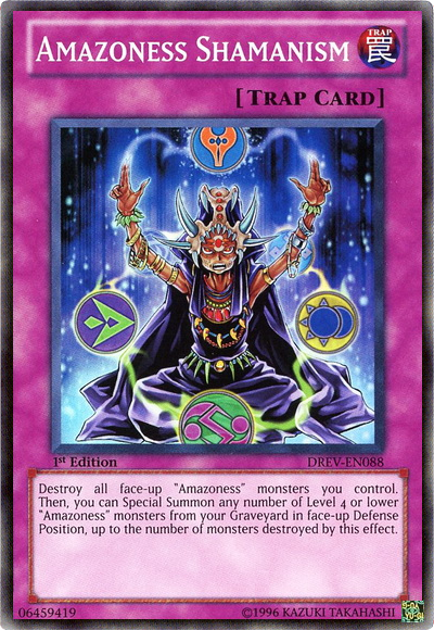 Amazoness Shamanism [DREV-EN088] Super Rare | Jomio and Rueliete's Cards and Comics