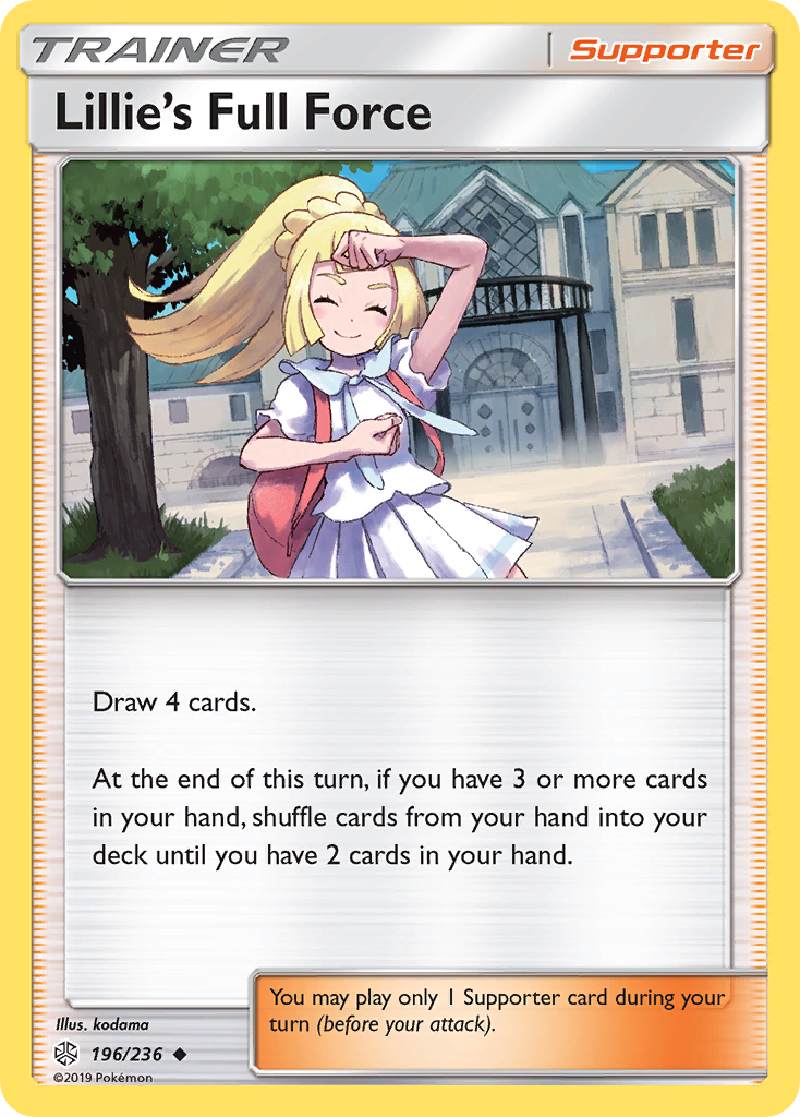 Lillie's Full Force (196/236) [Sun & Moon: Cosmic Eclipse] | Jomio and Rueliete's Cards and Comics