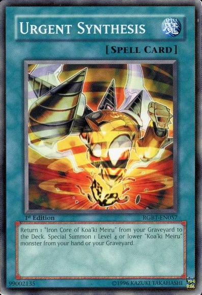 Urgent Synthesis [RGBT-EN057] Common | Jomio and Rueliete's Cards and Comics