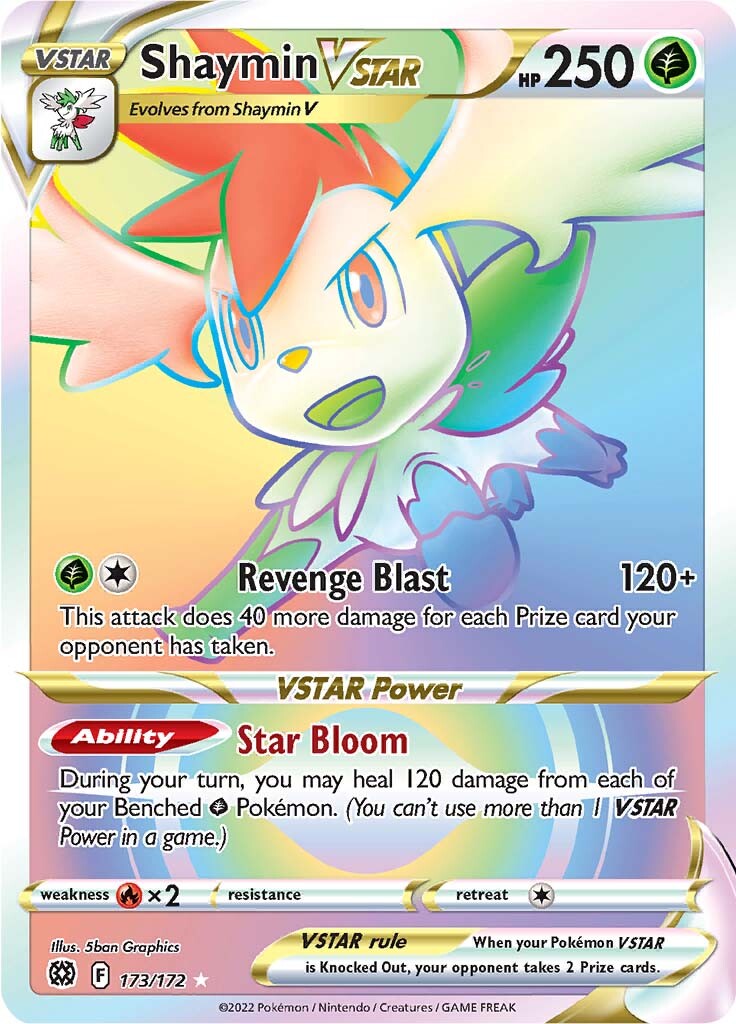 Shaymin VSTAR (173/172) [Sword & Shield: Brilliant Stars] | Jomio and Rueliete's Cards and Comics