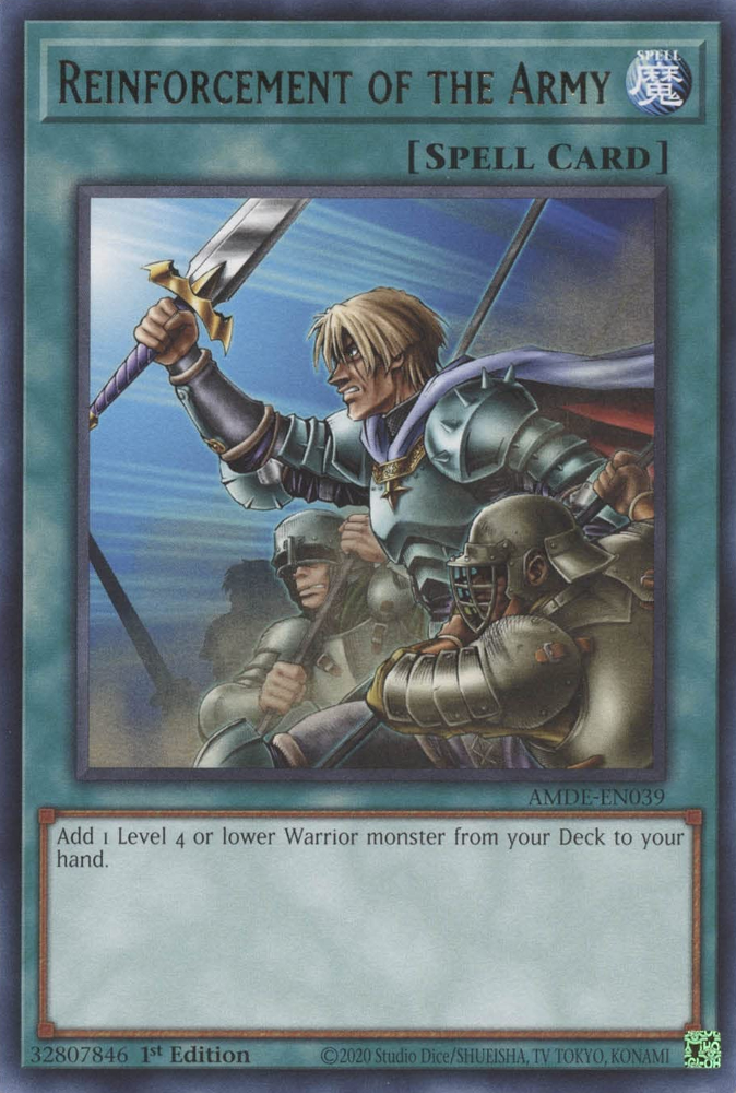 Reinforcement of the Army [AMDE-EN039] Rare | Jomio and Rueliete's Cards and Comics