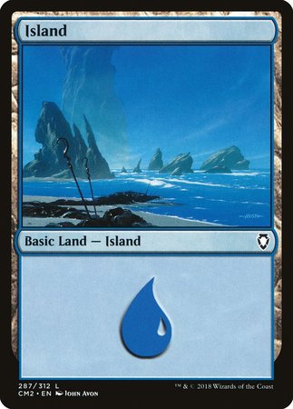 Island (287) [Commander Anthology Volume II] | Jomio and Rueliete's Cards and Comics