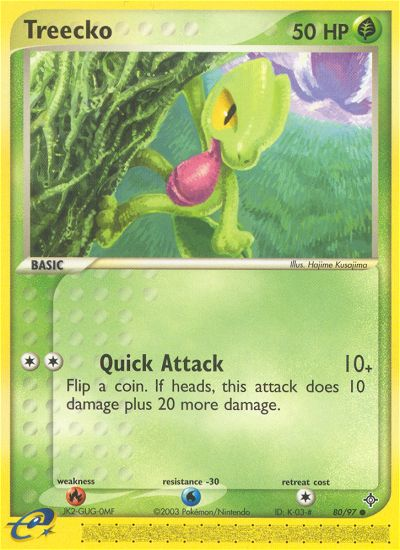 Treecko (80/97) [EX: Dragon] | Jomio and Rueliete's Cards and Comics