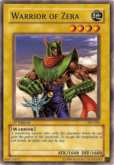 Warrior of Zera [AST-002] Common | Jomio and Rueliete's Cards and Comics