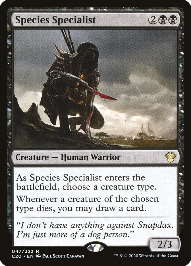 Species Specialist [Commander 2020] | Jomio and Rueliete's Cards and Comics