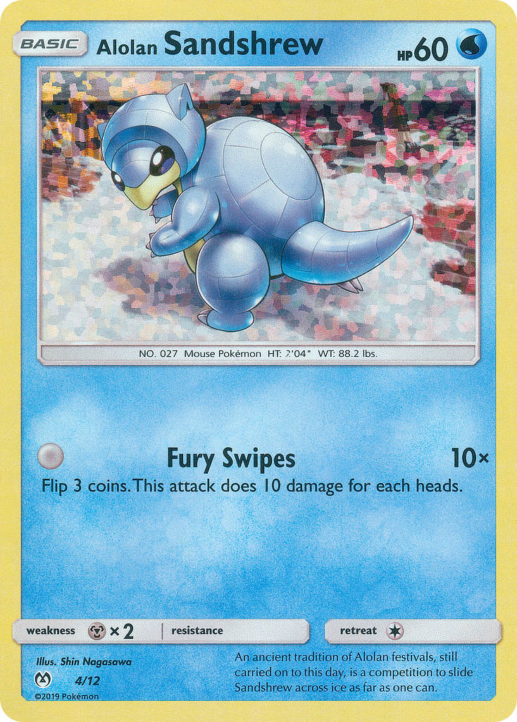 Alolan Sandshrew (4/12) [McDonald's Promos: 2019 Collection] | Jomio and Rueliete's Cards and Comics
