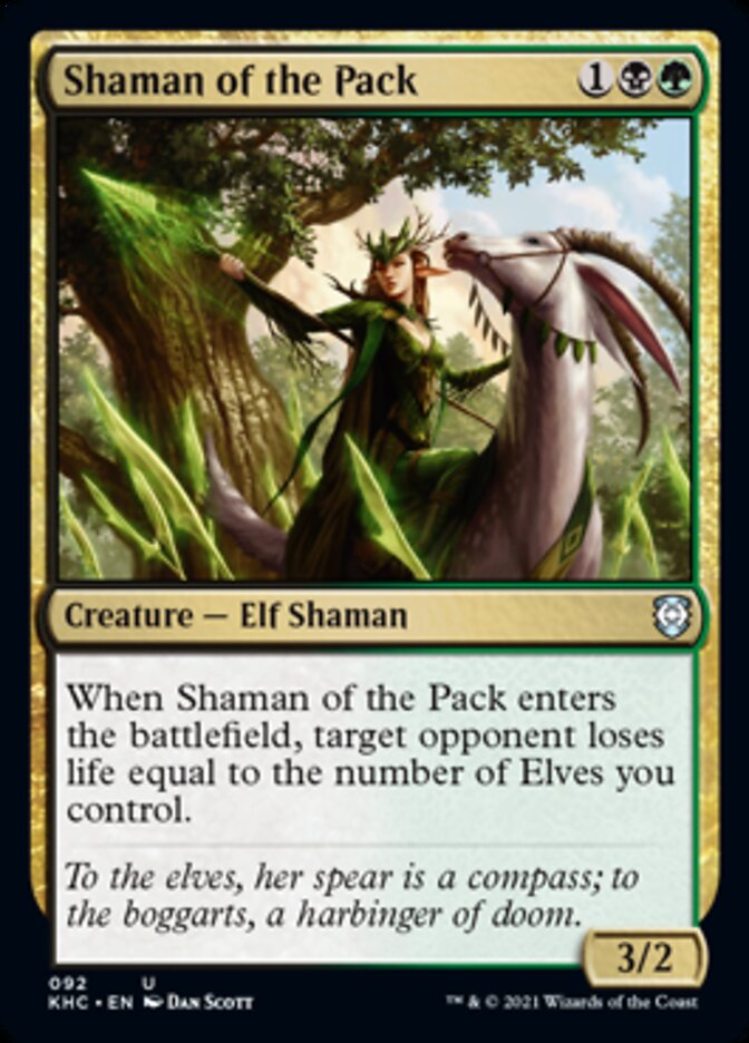 Shaman of the Pack [Kaldheim Commander] | Jomio and Rueliete's Cards and Comics