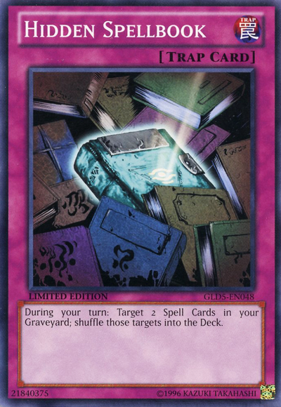 Hidden Spellbook [GLD5-EN048] Common | Jomio and Rueliete's Cards and Comics