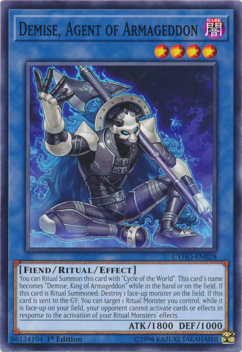 Demise, Agent of Armageddon [CYHO-EN028] Common | Jomio and Rueliete's Cards and Comics