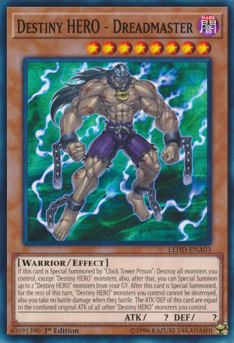 Destiny HERO - Dreadmaster [LEHD-ENA03] Common | Jomio and Rueliete's Cards and Comics