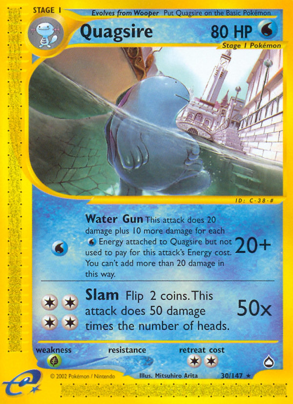 Quagsire (30/147) [Aquapolis] | Jomio and Rueliete's Cards and Comics