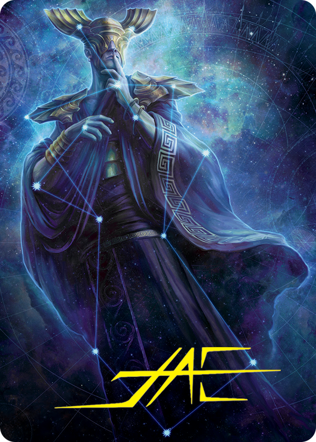 Atris, Oracle of Half-Truths Art Card (Gold-Stamped Signature) [March of the Machine Art Series] | Jomio and Rueliete's Cards and Comics
