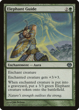 Elephant Guide [Duel Decks: Garruk vs. Liliana] | Jomio and Rueliete's Cards and Comics