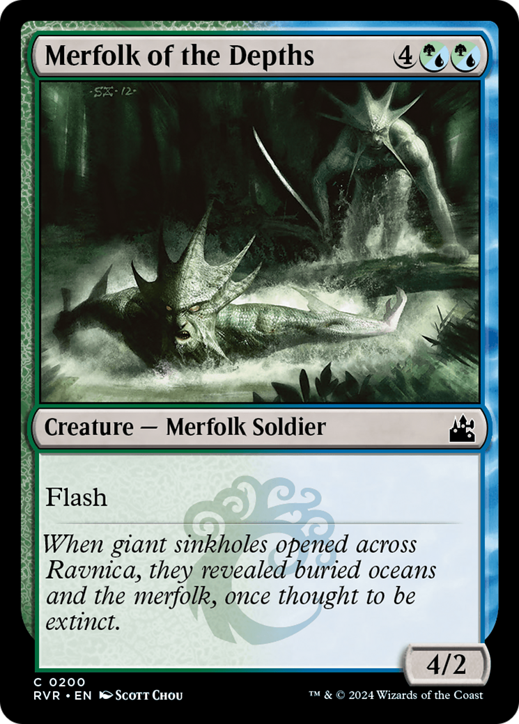 Merfolk of the Depths [Ravnica Remastered] | Jomio and Rueliete's Cards and Comics