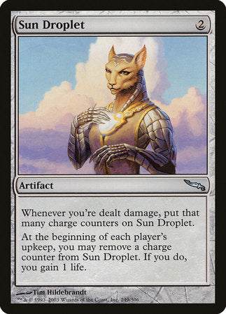 Sun Droplet [Mirrodin] | Jomio and Rueliete's Cards and Comics