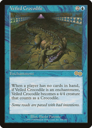 Veiled Crocodile [Urza's Saga] | Jomio and Rueliete's Cards and Comics