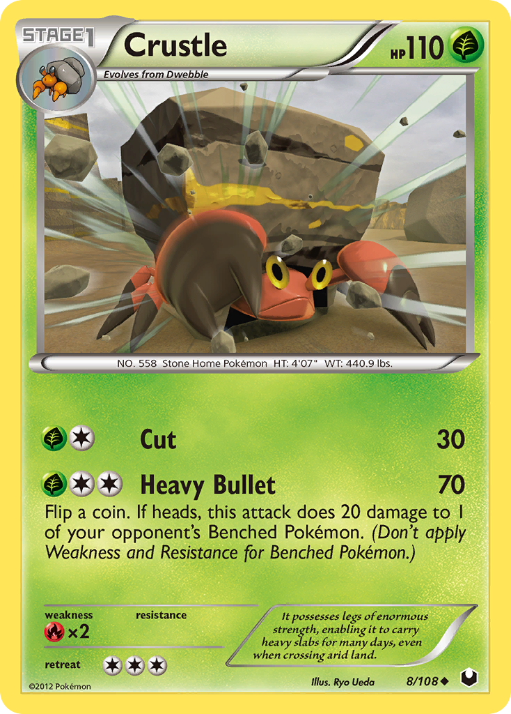 Crustle (8/108) [Black & White: Dark Explorers] | Jomio and Rueliete's Cards and Comics