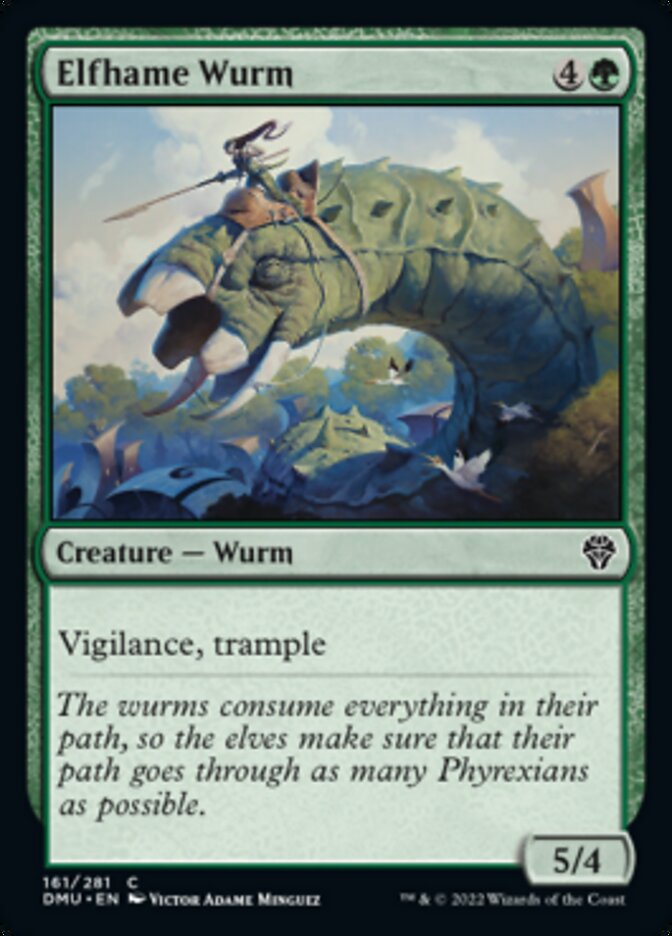 Elfhame Wurm [Dominaria United] | Jomio and Rueliete's Cards and Comics