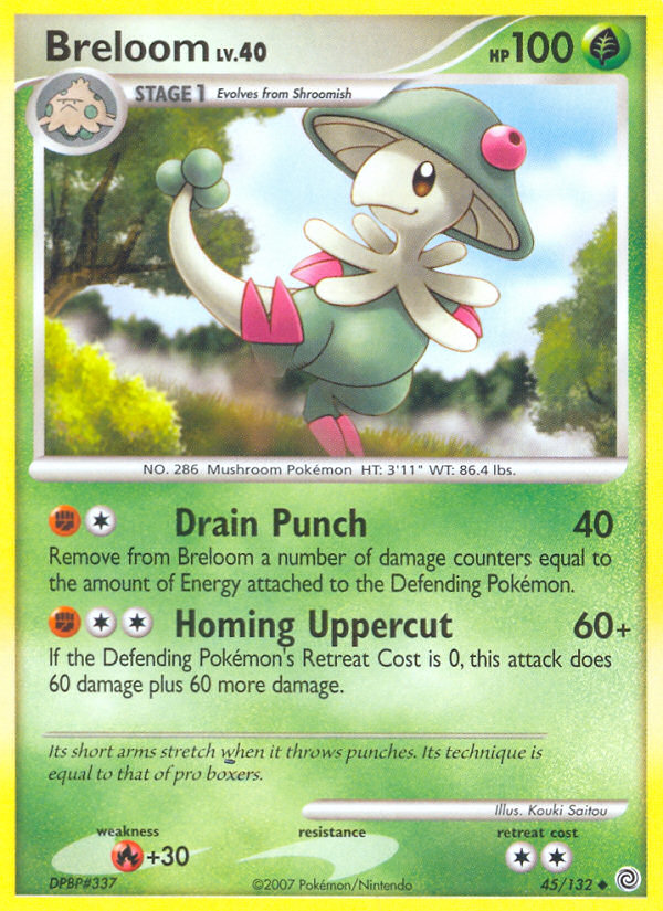 Breloom (45/132) [Diamond & Pearl: Secret Wonders] | Jomio and Rueliete's Cards and Comics