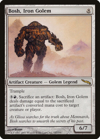 Bosh, Iron Golem [Mirrodin] | Jomio and Rueliete's Cards and Comics