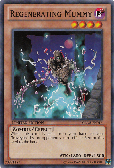 Regenerating Mummy [GLD5-EN016] Common | Jomio and Rueliete's Cards and Comics